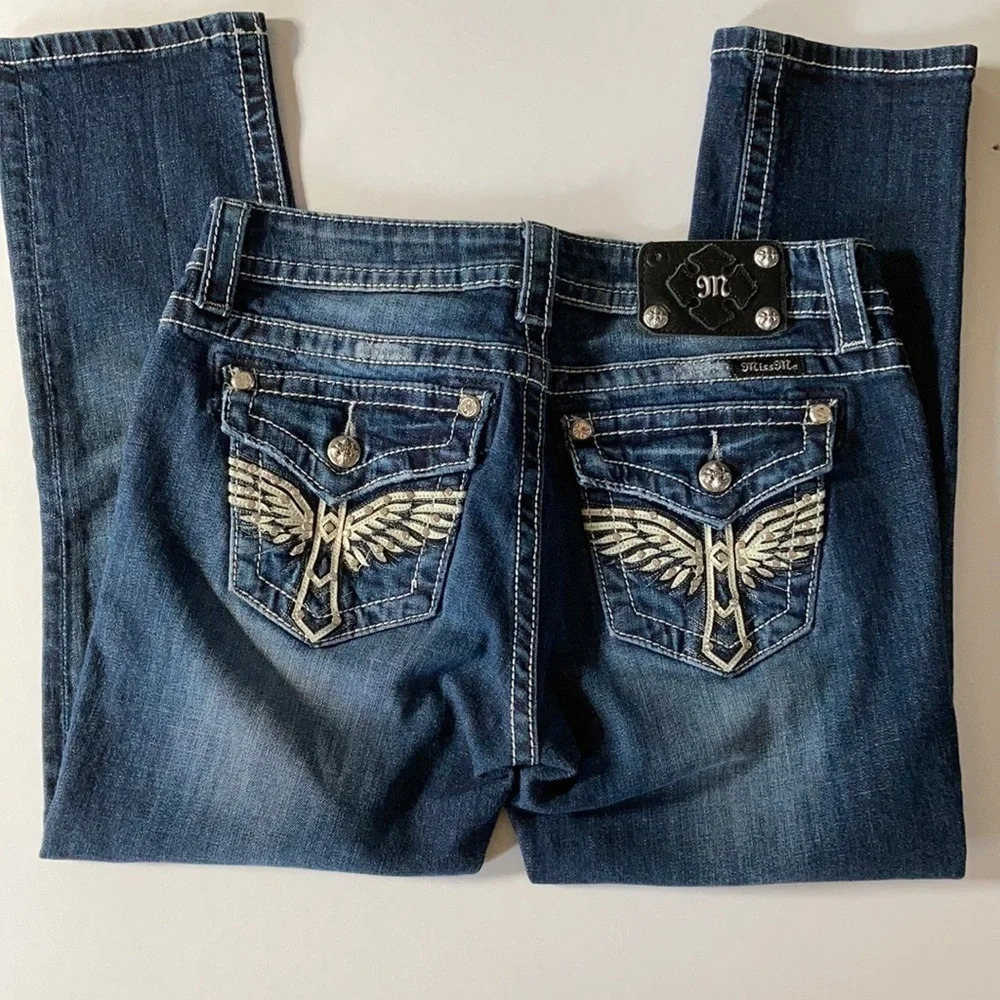 Miss Me Boyfriend Capris Sz: 26